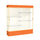 Spirit  72''W x 80''H x 16''D  Lighted Floor Case, Plaque Back, Champagne Finish, Orange Base and Top - Waddell