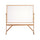 Ghent Reversible Whiteboard with Wood Frame, 4'H x 6'W