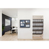 48''x72'' 3-Door Ovation Gray Fabric Bulletin Board - Gray Frame - Ghent