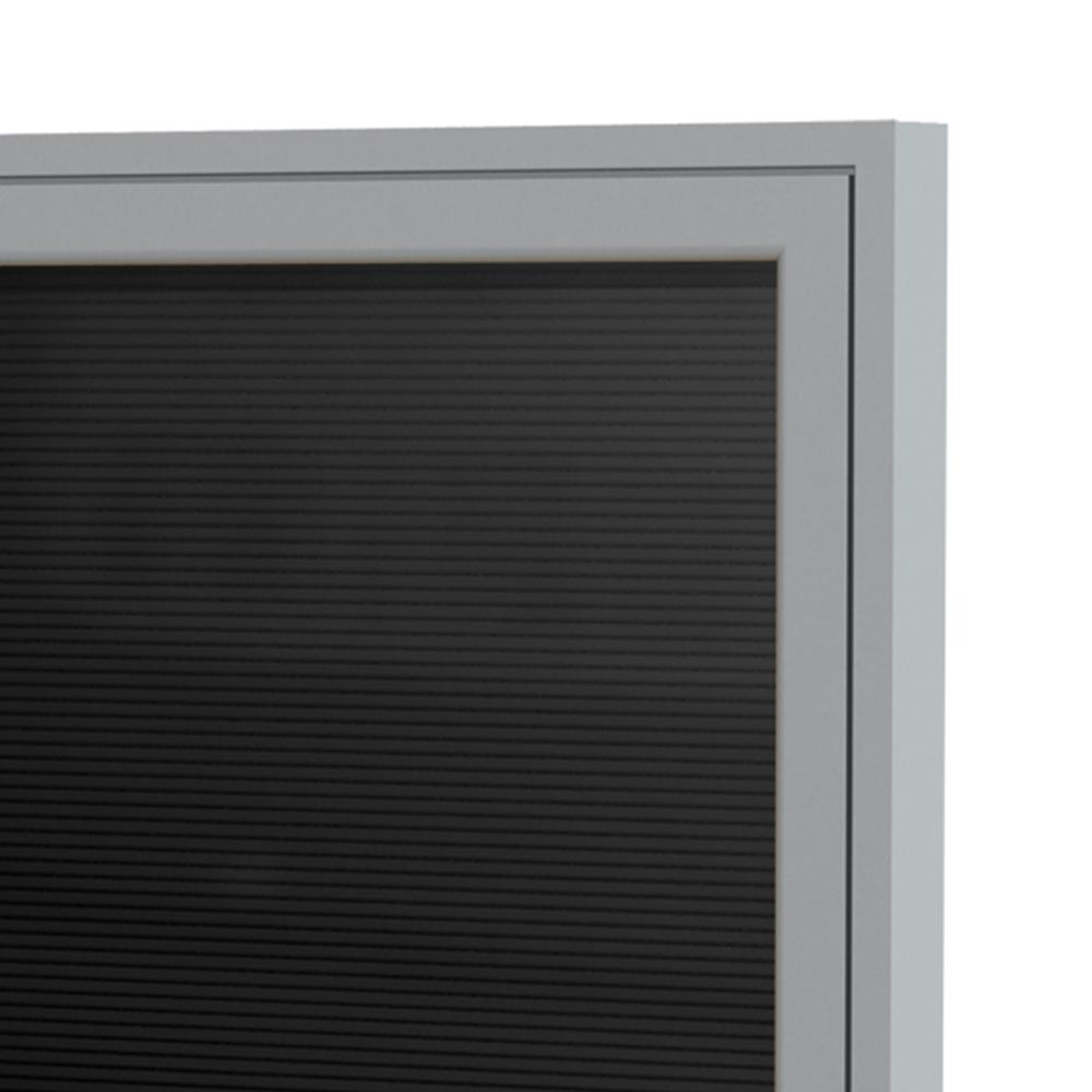 Ghent 1 Door Enclosed Vinyl Letter Board with Satin Aluminum Frame, Black, 24''H x 18''W, Black