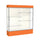 Spirit  72''W x 80''H x 16''D  Lighted Floor Case, Plaque Back, Satin Finish, Orange Base and Top - Waddell