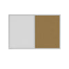 Ghent Aluminum Framed Markerboard and Cork Combo Board, 2'H x 3'W