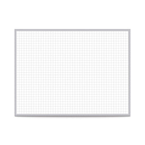 Ghent 1''x1'' Grid Magnetic Whiteboard, 2’H x 3’W