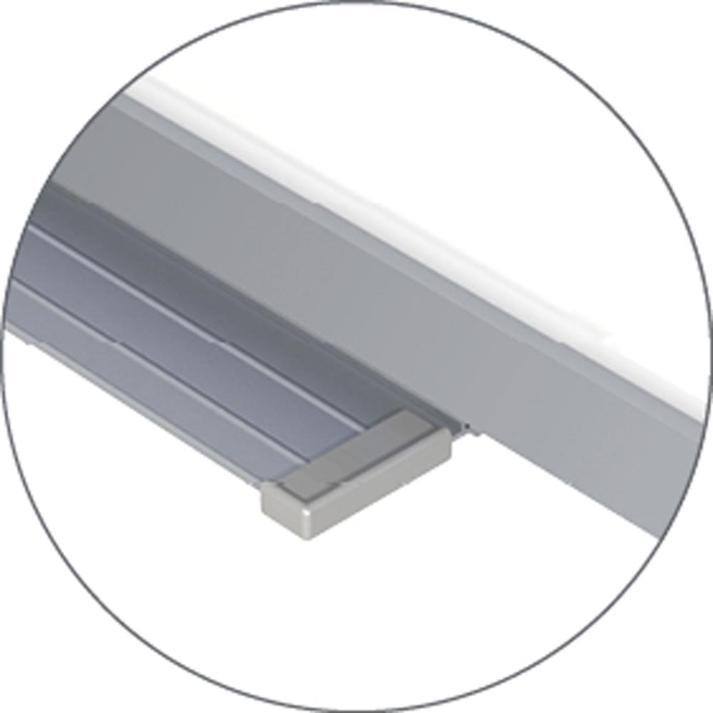 Ghent 1''x1'' Grid Magnetic Whiteboard, 2’H x 3’W