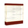 Spirit  72''W x 80''H x 16''D  Lighted Floor Case, Plaque Back, Champagne Finish, Maroon Base and Top - Waddell