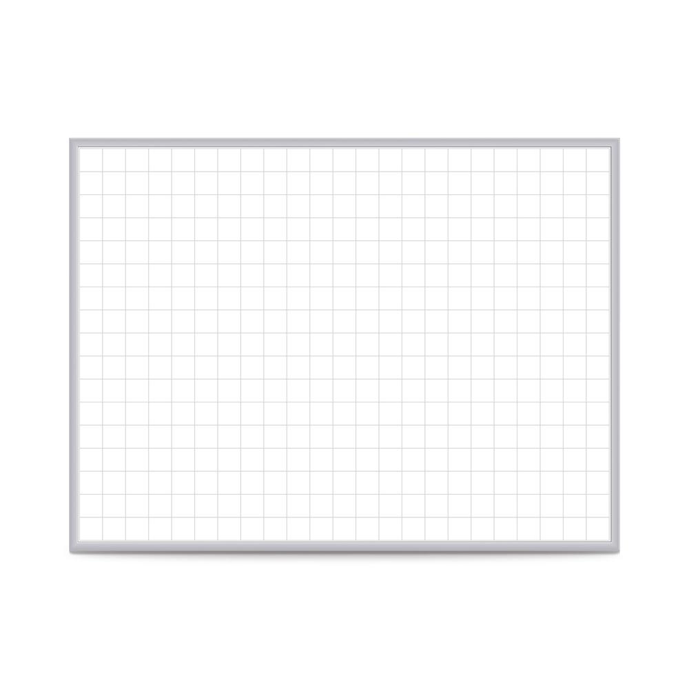 Ghent 2''x2'' Grid Magnetic Whiteboard, 3’H x 4’W