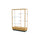 Heritage  48''W x 70''H x 18''D  Floor Case, White Back, Hardwood Natural Maple Finish - Waddell