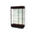 Heritage  48''W x 76''H x 18''D  Floor Case, Plaque Back, Hardwood Java Finish w/ Lighted Cornice - Waddell