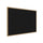 48.5''x72.5'' Wood Fr, Oak Finish Recycled Rubber Bulletin Board - Black - Ghent