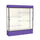 Spirit  72''W x 80''H x 16''D  Lighted Floor Case, Plaque Back, Dk. Bronze Finish, Purple Base and Top - Waddell