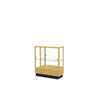 Heritage 36''W x 40''H x 14''D Counter Case, Mirror Back, Hardwood Natural Maple Finish - Waddell