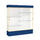 Spirit  72''W x 80''H x 16''D  Lighted Floor Case, White Back, Champagne Finish, Navy Base and Top - Waddell