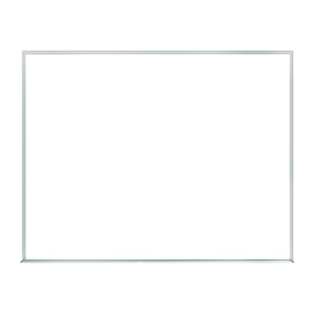 Ghent Non-Magnetic Whiteboard with Aluminum Frame, 4'H x 6'W