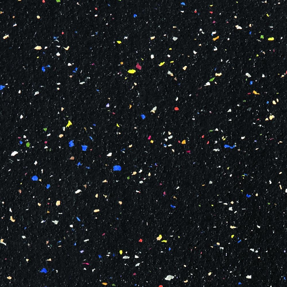 24''x18'' 1-Dr Wood Fr Oak Finish Encl Recycled Rubber Bulletin Board - Confetti - Ghent