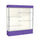 Spirit  72''W x 80''H x 16''D  Lighted Floor Case, Plaque Back, Satin Finish, Purple Base and Top - Waddell
