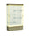 Reliant   48''W x 80''H x 16''D  Lighted Floor Case, Plaque Back, Champagne Finish,  Driftwood Base - Waddell