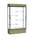 Reliant   48''W x 80''H x 16''D  Lighted Floor Case, White Back, Dk. Bronze Finish,  Driftwood Base - Waddell