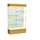 Reliant   48''W x 80''H x 16''D  Lighted Floor Case, Plaque Back, Champagne Finish,  Natural Oak Base - Waddell