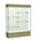Reliant   60''W x 80''H x 16''D  Lighted Floor Case, Plaque Back, Satin Finish,  Driftwood Base - Waddell