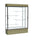 Reliant   60''W x 80''H x 16''D  Lighted Floor Case, White Back, Dk. Bronze Finish,  Driftwood Base - Waddell