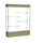 Reliant   60''W x 80''H x 16''D  Lighted Floor Case, White Back, Satin Finish,  Driftwood Base - Waddell