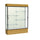 Reliant   60''W x 80''H x 16''D  Lighted Floor Case, Plaque Back, Dk. Bronze Finish,  Natural Oak Base - Waddell