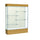Reliant   60''W x 80''H x 16''D  Lighted Floor Case, Plaque Back, Satin Finish,  Natural Oak Base - Waddell