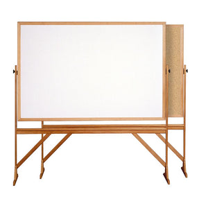 78⅛''x 77¼'' Wood Frame Reversible Non-Magnetic Marker/Natural Cork - Ghent