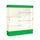Spirit  72''W x 80''H x 16''D  Lighted Floor Case, Plaque Back, Champagne Finish, Kelly Green Base and Top - Waddell