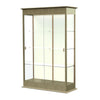 Varsity  48''W x 77''H x 18''D  Lighted Floor Case, Sliding Doors, Plaque Back, Driftwood Oak Finish - Waddell