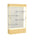 Reliant   48''W x 80''H x 16''D  Lighted Floor Case, Plaque Back, Champagne Finish,  Lt. Oak Vinyl Base - Waddell