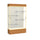 Reliant   48''W x 80''H x 16''D  Lighted Floor Case, Plaque Back, Champagne Finish,  Carmel Oak Base - Waddell