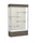 Reliant   48''W x 80''H x 16''D  Lighted Floor Case, Plaque Back, Satin Finish,  Walnut Vinyl Base - Waddell