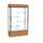 Reliant   48''W x 80''H x 16''D  Lighted Floor Case, White Back, Dk. Bronze Finish,  Carmel Oak Base - Waddell