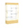 Reliant   48''W x 80''H x 16''D  Lighted Floor Case, White Back, Champagne Finish,  Lt. Oak Vinyl Base - Waddell