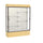 Reliant   60''W x 80''H x 16''D  Lighted Floor Case, Plaque Back, Dk. Bronze Finish,  Lt. Oak Vinyl Base - Waddell