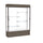 Reliant   60''W x 80''H x 16''D  Lighted Floor Case, White Back, Dk. Bronze Finish,  Walnut Vinyl Base - Waddell