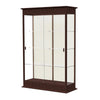 Varsity  48''W x 77''H x 18''D  Lighted Floor Case, Sliding Doors, Plaque Back, Espresso Finish - Waddell