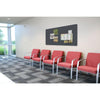 Ghent 36''x46.5'' Fabric Bulletin Board w/ Wrapped Edge - Gray