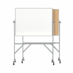 72⅛''x 53¼'' Alum Frame Reversible Non-Magn Marker/ Natural Cork, 4 Mrkrs, Eraser - Ghent