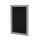 36''x36'' 1-Dr Satin Alum Fr Enclosed Recycled Rubber Bulletin Board - Black - Ghent