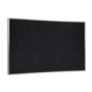 48.5''x72.5'' Aluminum Frame Recycled Rubber Bulletin Board - Black - Ghent