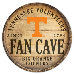 Tennessee Volunteers Sign Wood 14 Inch Round Barrel Top Design - WinCraft