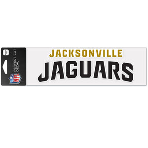 Jacksonville Jaguars Decal 3x10 Perfect Cut Wordmark Color - WinCraft