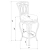 Adamsville Upholstered Swivel Bar Stool Black - Coaster Co. of America