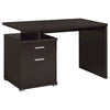 Irving 47-inch 2-drawer Office Computer Desk Cappuccino - Coaster Co. of America