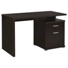 Irving 47-inch 2-drawer Office Computer Desk Cappuccino - Coaster Co. of America