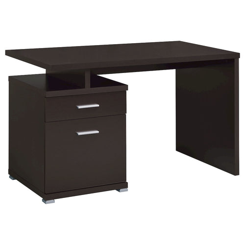 Irving 47-inch 2-drawer Office Computer Desk Cappuccino - Coaster Co. of America