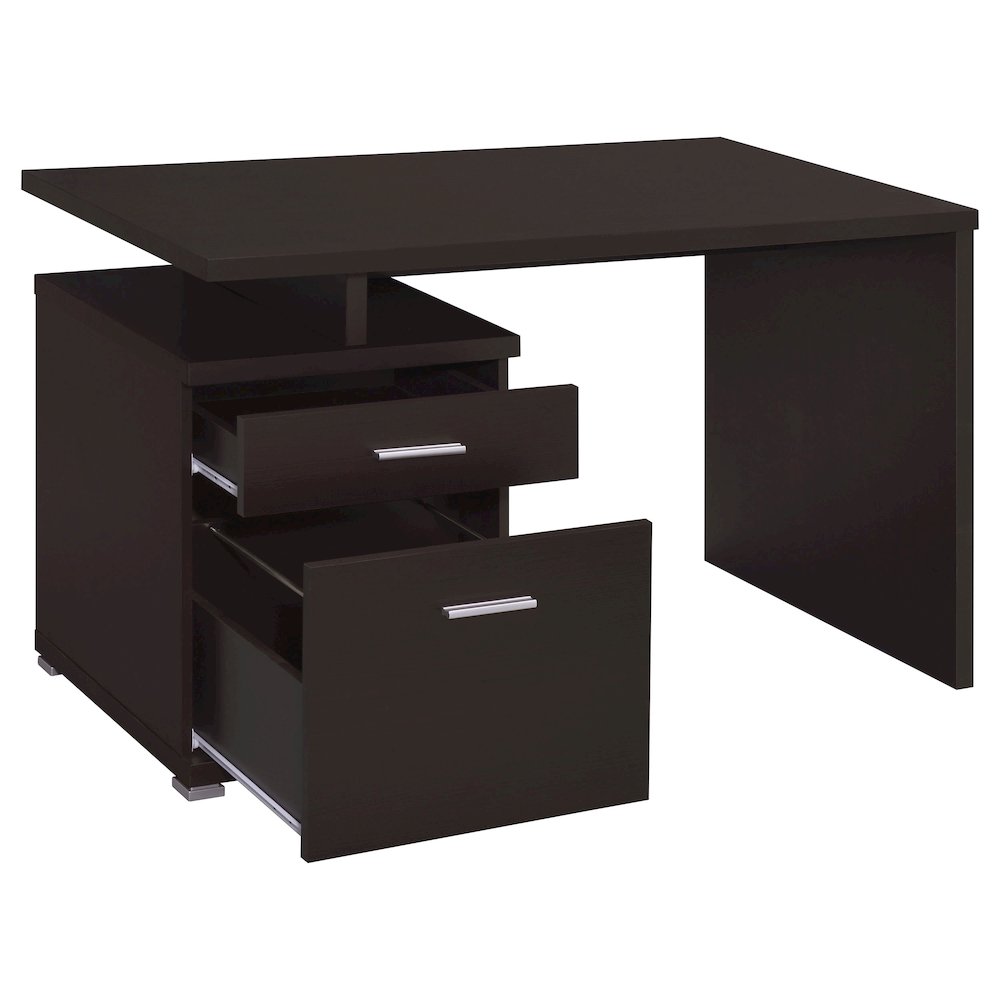 Irving 47-inch 2-drawer Office Computer Desk Cappuccino - Coaster Co. of America