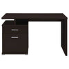 Irving 47-inch 2-drawer Office Computer Desk Cappuccino - Coaster Co. of America